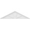 Ekena Millwork Peaked Cap 4 Spoke Architectural Grade PVC Pediment, 72"W x 19"H x 2"P (Pitch 6/12) PEDPS072X190PKC04 - alternate 4